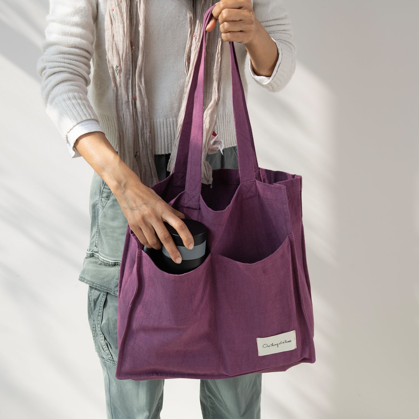 Mauve Purple Tote Bag